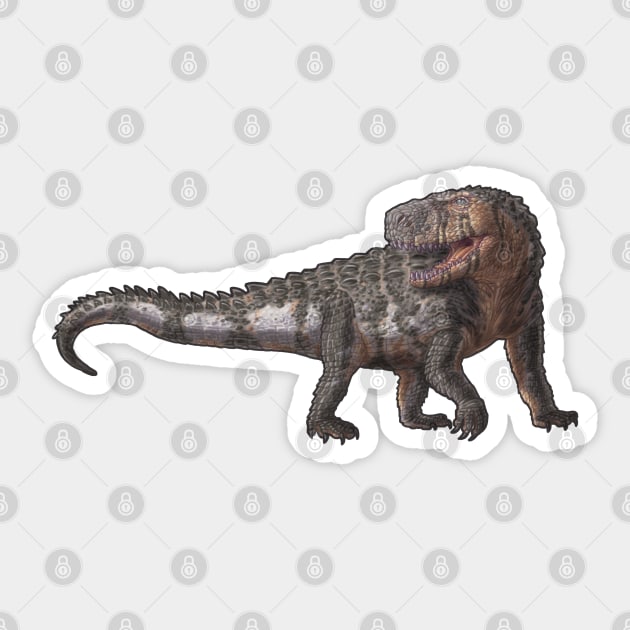 Saurosuchus galilei Sticker by CoffeeBlack